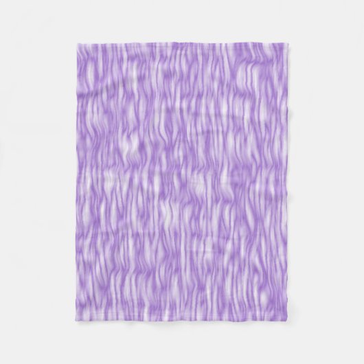 Amethyst Purpur-Fellmuster Fleecedecke (Vorderseite)
