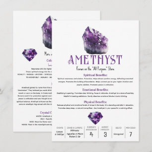 Amethyst Purpur Kristall Metaphysische Eigenschaft Einladung