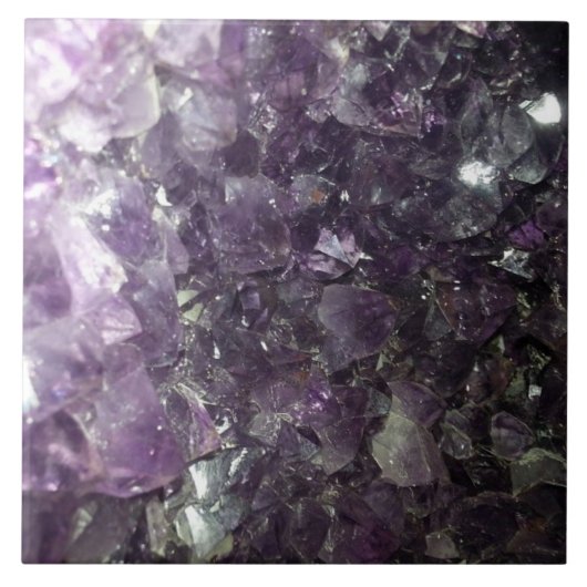 Amethyst Quarz Fliese (Vorderseite)