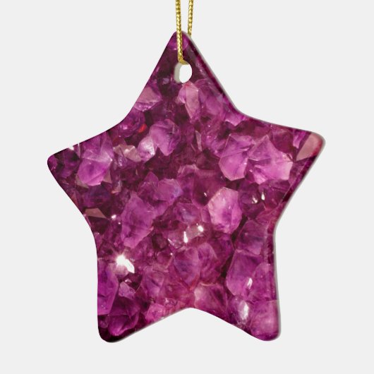 Amethyst Quarz-Kristall-lila wertvolle Steine Keramikornament (Links)