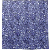 Amethyst-Quarz-Kristallmuster Duschvorhang (Vorderseite)