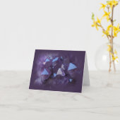 Amethyst-Quarzkarte Karte (Gelbe Blume)
