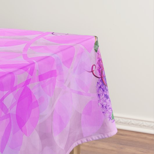 Amethyst Raspberry Floral Wedding Tischdecke (Beispiel)