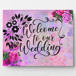 Amethyst Raspberry Wedding Fotoplatte