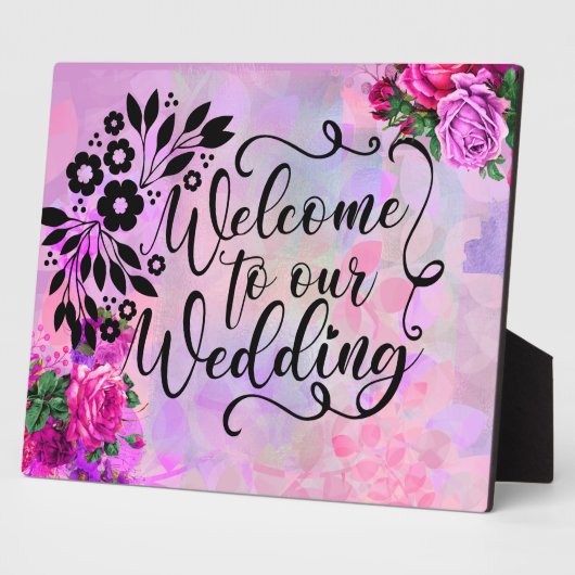 Amethyst Raspberry Wedding Fotoplatte (Seite)