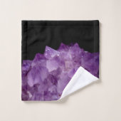 Amethyst Raw Stones Badhandtuch Set (Waschlappen)