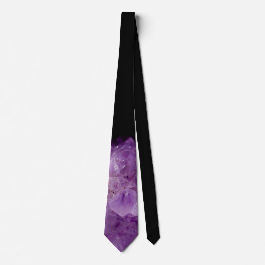 Amethyst Raw Stones Krawatte (Vorderseite)