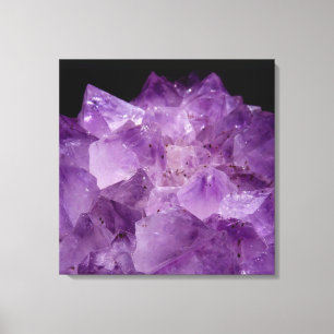 Amethyst Raw Stones Leinwanddruck