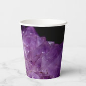 Amethyst Raw Stones Pappbecher (Rückseite)