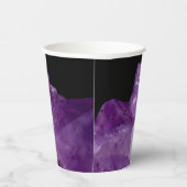 Amethyst Raw Stones Pappbecher (Rechts)
