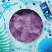 Amethyst Raw Stones Pappteller (Party)