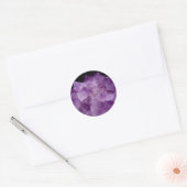 Amethyst Raw Stones Runder Aufkleber (Umschlag)
