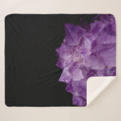 Amethyst Raw Stones Sherpadecke (Vorderseite (Horizontal))