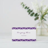 Amethyst Rivets Business Card Visitenkarte (Stehend Vorderseite)