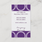 Amethyst Rivets Business Card Visitenkarte (Rückseite)