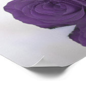 Amethyst Rose Elegant Unplugged Hochzeitfeier Poster (Ecke)