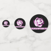 Amethyst Rose Polterabend Table Confetti Konfetti (Vorderseiten)