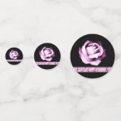 Amethyst Rose Polterabend Table Confetti Konfetti (Rückseiten)