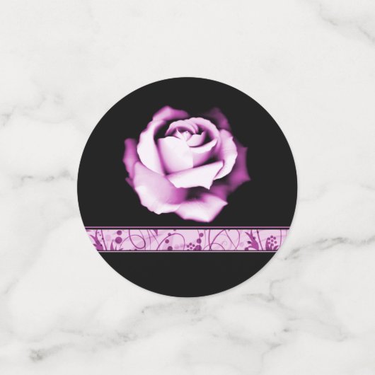 Amethyst Rose Polterabend Table Confetti Konfetti (Klein Vorderseite)