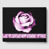Amethyst Rose Wedding Day Gästebuch (Rückseite)