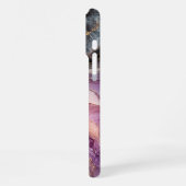 Amethyst-Rosen-Marmor-iPhone-Hülle iPhone Hülle (Linke Seite)