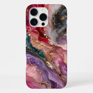 Amethyst-Rosen-Marmor-iPhone-Hülle iPhone 16 Pro Max Hülle