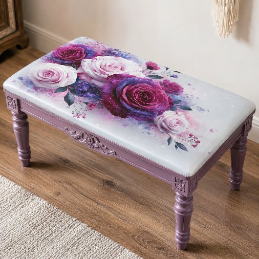 Amethyst-Rosen-Schmetterlings-Sträußchen-Decoupage Seidenpapier