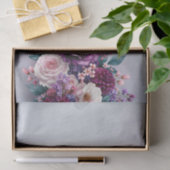 Amethyst-Rosengarten-Sträußchen-Dekupage Seidenpapier (Geschenk)