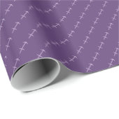 Amethyst Sagittarius Symbol Wrapping Paper Geschenkpapier (Rolleneckpunkt)