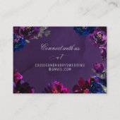 Amethyst Sapphire Jewel Tone Online RSVP Karte (Rückseite)