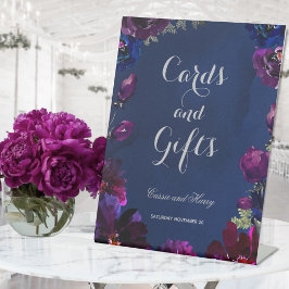 Amethyst Sapphire Navy Jewel Tone Cards & Gifts Sockelschild