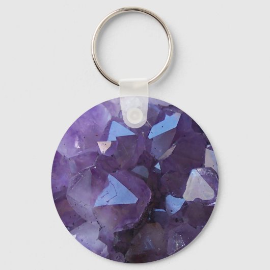 Amethyst Schlüsselanhänger (Vorderseite)