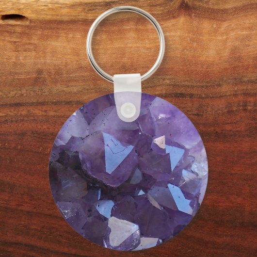 Amethyst Schlüsselanhänger (Rückseite)