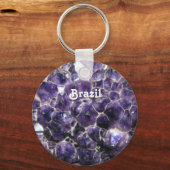 Amethyst Schlüsselanhänger (Vorderseite)
