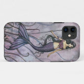 Amethyst Sea Fantasy Meerjungfrau Art Case-Mate iPhone Hülle (Rückseite (Horizontal))