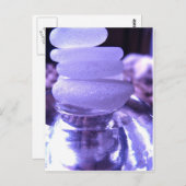 Amethyst Sea Glass Postkarte (Vorne/Hinten)