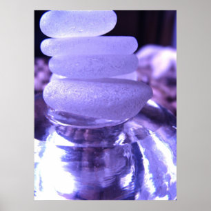 Amethyst Sea Glass Print Poster