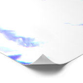 Amethyst Sea Glass Print Poster (Ecke)