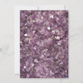 Amethyst Semi Wertvoll Stone Einladung (Vorderseite)