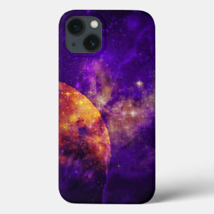 Amethyst Sky, Golden Planet in Nebula iPad Fall Case-Mate iPhone Hülle