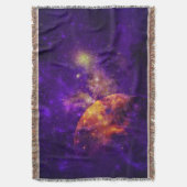 Amethyst Sky, Goldener Planet in Nebula-Keule Decke (Vorderseite Vertikal)