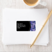 Amethyst Square Adressaufkleber (Insitu)