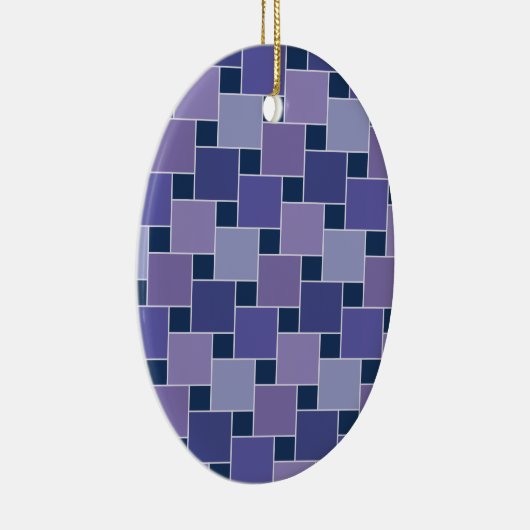 Amethyst Square Keramik Ornament (Rechts)