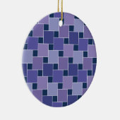 Amethyst Square Keramik Ornament (Rechts)
