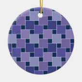 Amethyst Square Keramik Ornament (Vorne)