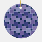 Amethyst Square Keramik Ornament (Hinten)