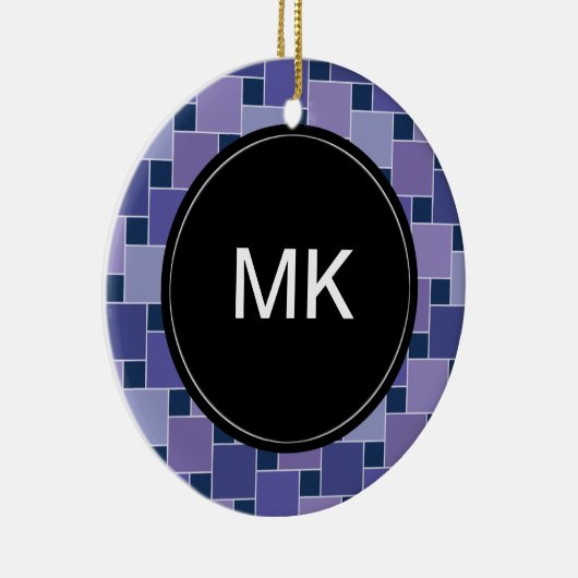 Amethyst Square Keramikornament (Rechts)