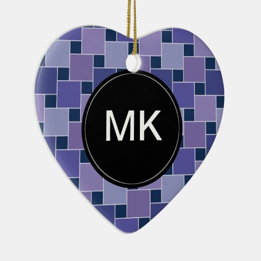 Amethyst Square Keramikornament (Rechts)