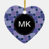 Amethyst Square Keramikornament (Vorne)