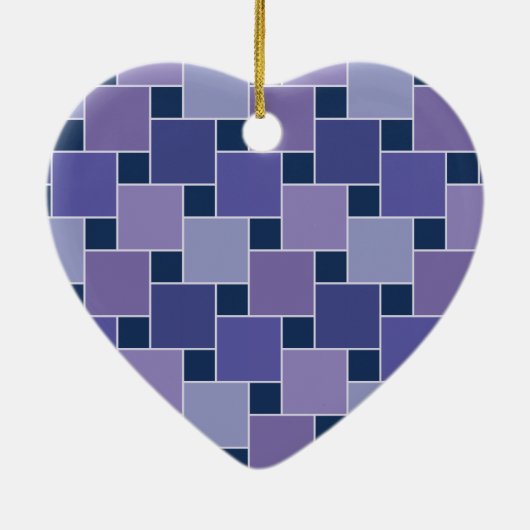 Amethyst Square Keramikornament (Hinten)